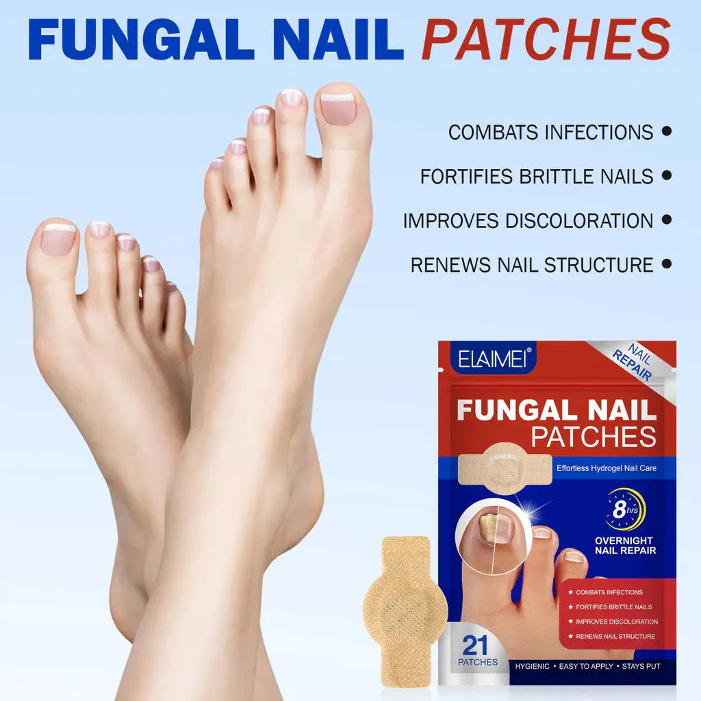 Patches De Fungos Para Unhas, 21 Pçs Pé Reparação De Unhas Remendo Cinza Correção Fúngica Adesivo AgoraFacilita