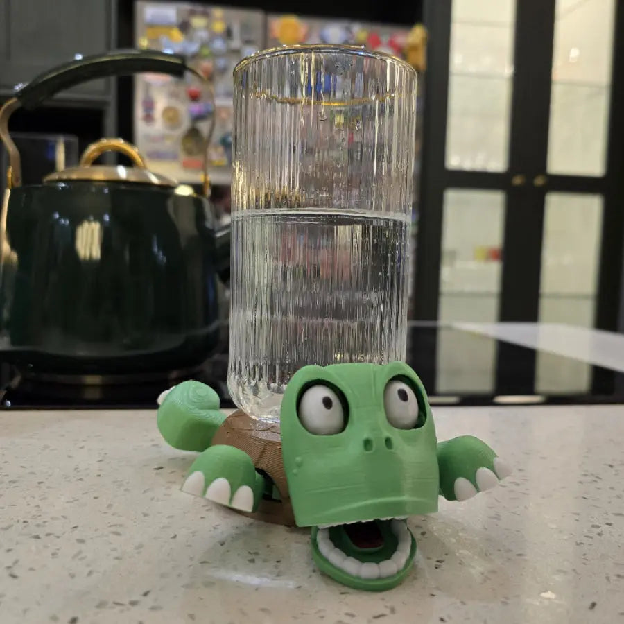 Porta-Copos Tartaruga 3D - Criatividade e Funcionalidade na Sua Mesa AgoraFacilita
