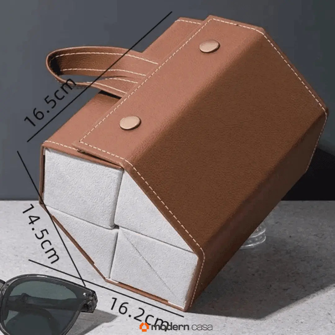 Porta Óculos Organizador Portátil com Divisórias modern casa