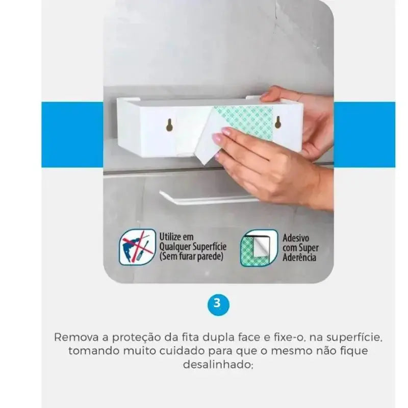 Porta papel Higiênico e Lenço Umedecido Casas Gael