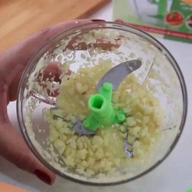 Processador Manual 2 Lâminas 200ml para Alho e Temperos Creative Systems