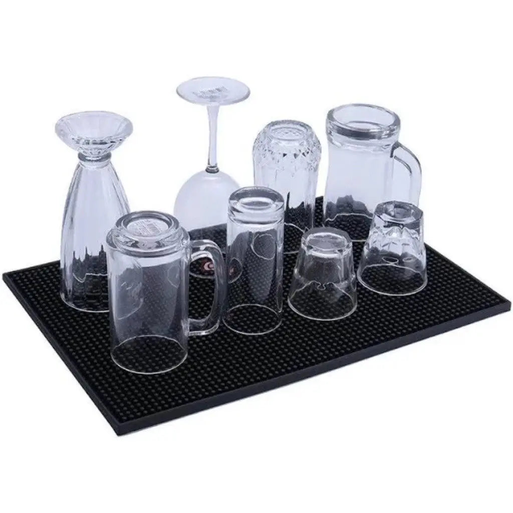 Tapete Escorredor PVC Grande 45x30 ou 30x15cm de Louças Porta Copos Prato Barmen e Bartender Para Mesa Bar Drinks Balcão AgoraFacilita