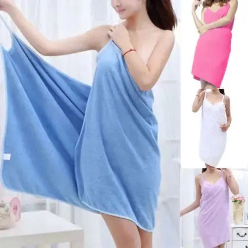 Toalhas de Banho de Secagem Rápida para Mulheres e meninas, roupões de banheiro, roupas Toalha Macia Piscina Sauna Praia AgoraFacilita