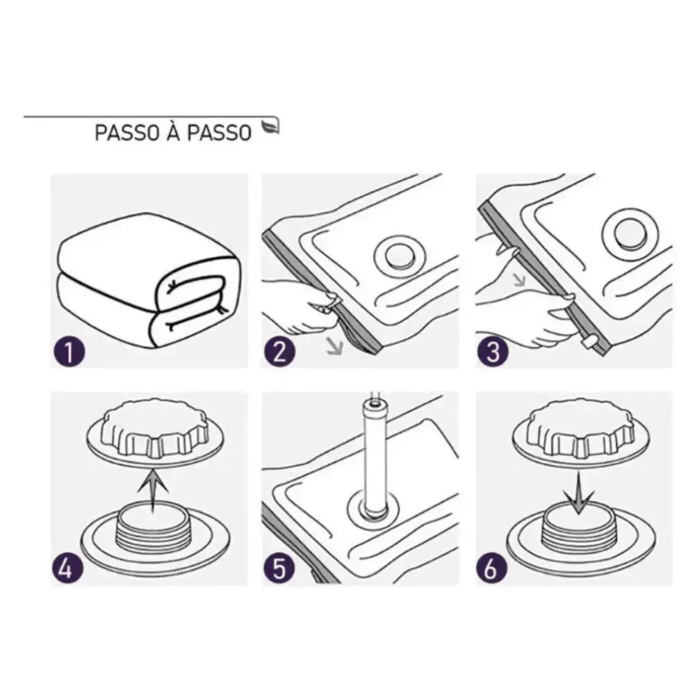 Vacuum Pro – Kit Compactador com Bomba Elétrica TOP Viagem