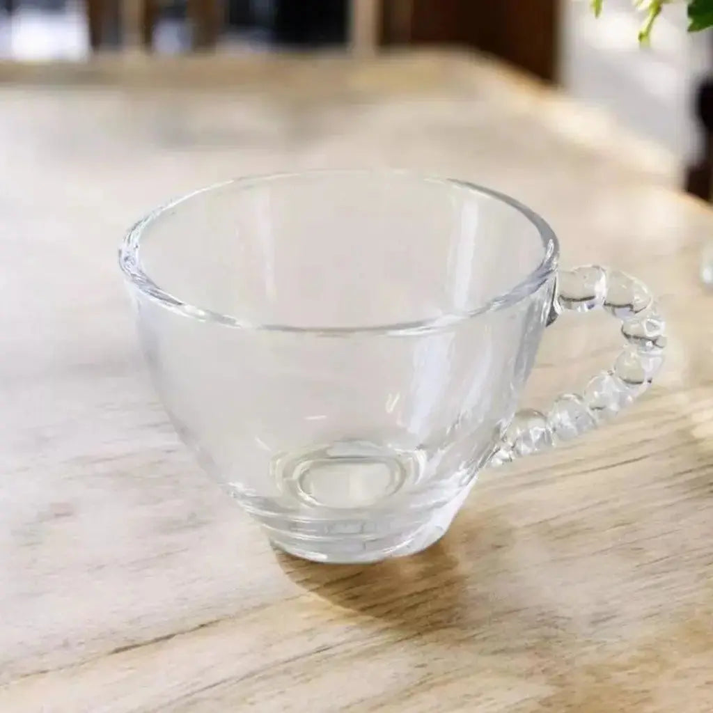 Xícara de Vidro 240ml com Alça – Jogo com 6 ou 12 Peças – Transparente, Elegante e Versátil para Café, Chá e Capuccino AgoraFacilita