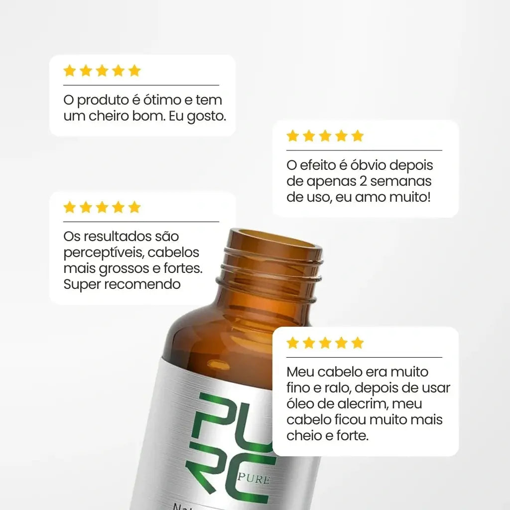 Óleo de Alecrim: Crescimento e Fortalecimento Capilar Bela Vital