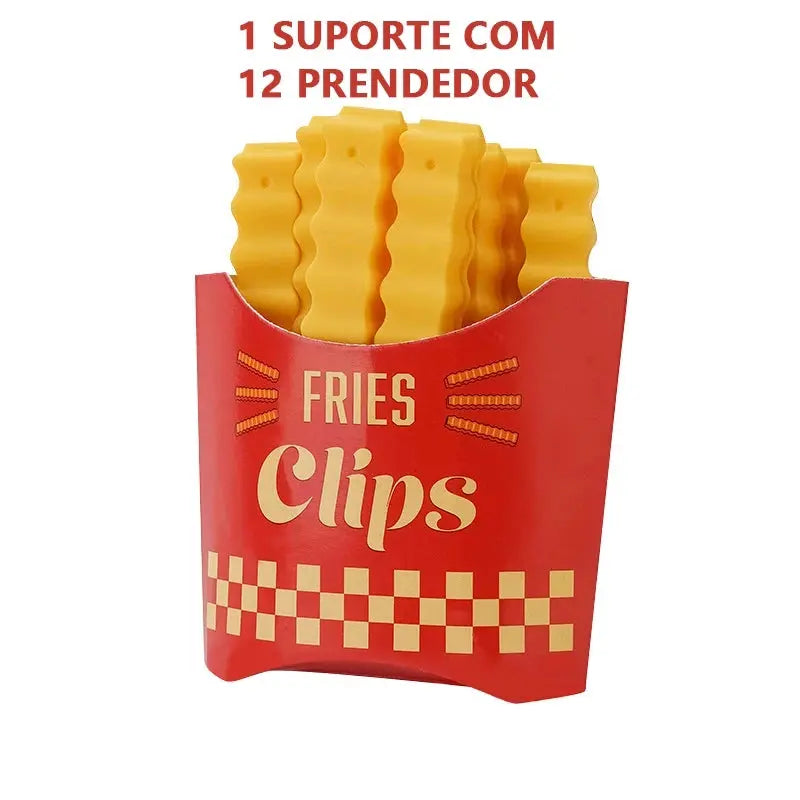12 pregadores Seladoras Batatas Fritas À Prova De Umidade 12 Clipes De Vedação De Conservação Fresca Ímã AgoraFacilita