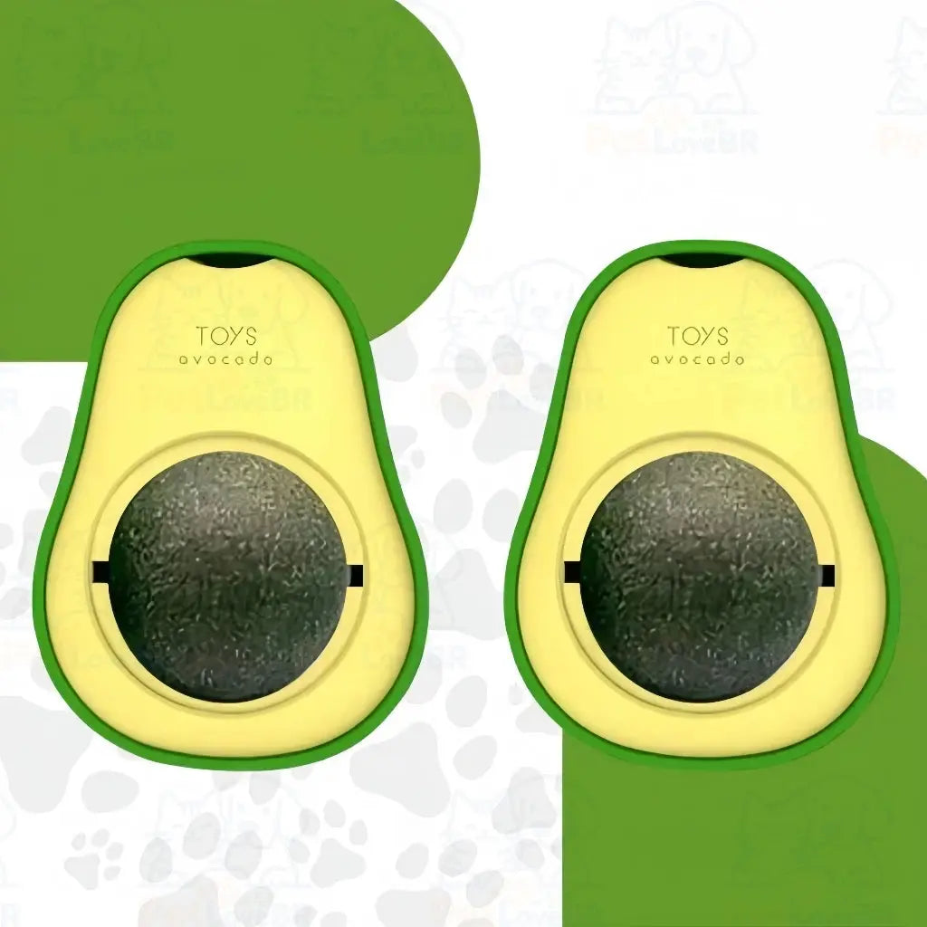 Abacate De Brinquedo Para Gatos Com Catnip Erva Gato Natural Kit1/ 2/3/4 Unid Envio imediato AgoraFacilita