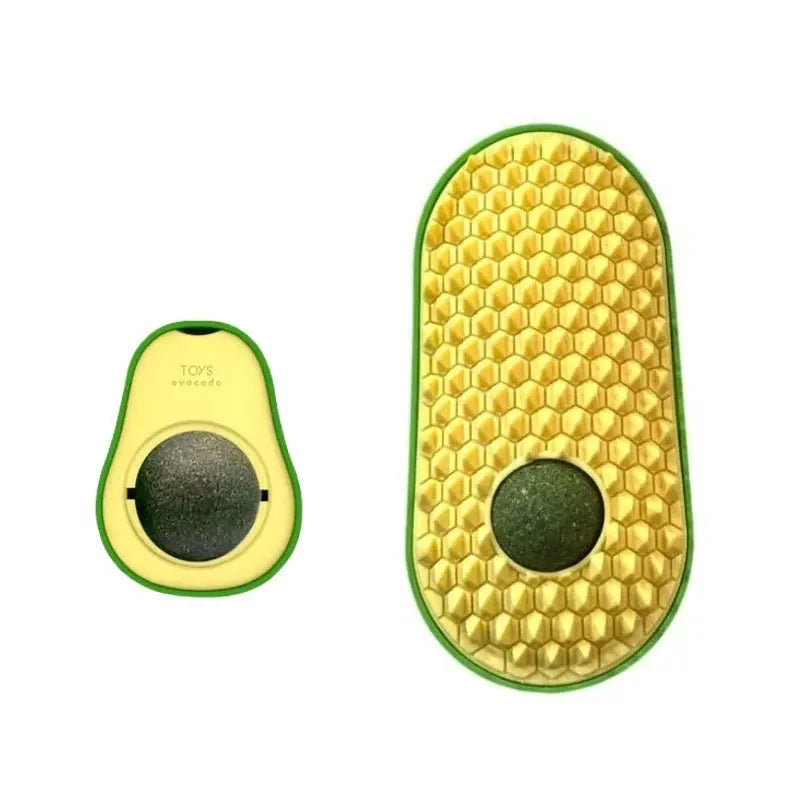 Abacate De Brinquedo Para Gatos Com Catnip Erva Gato Natural Kit1/ 2/3/4 Unid Envio imediato AgoraFacilita