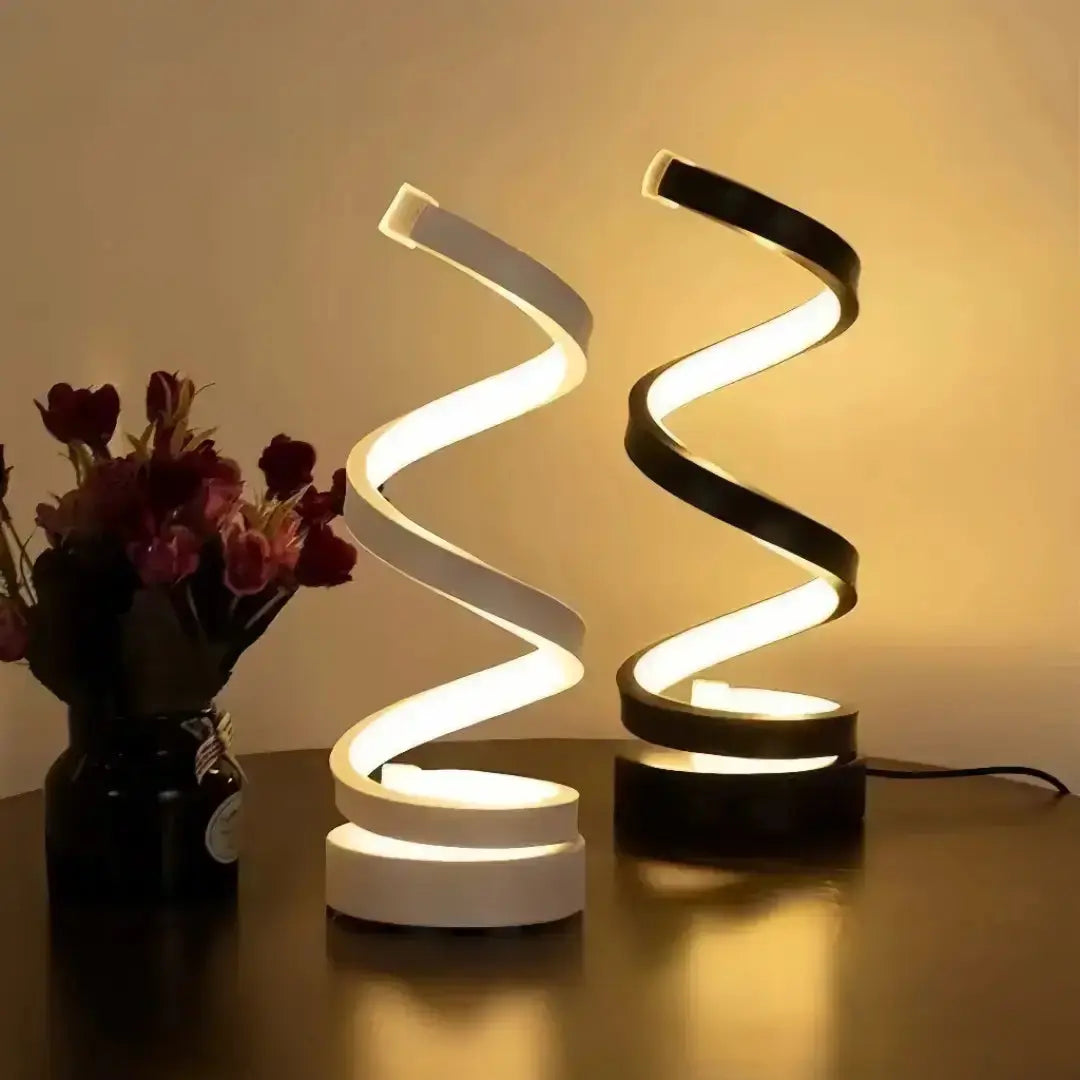 Abajur LED Espiral Clássico AgoraFacilita