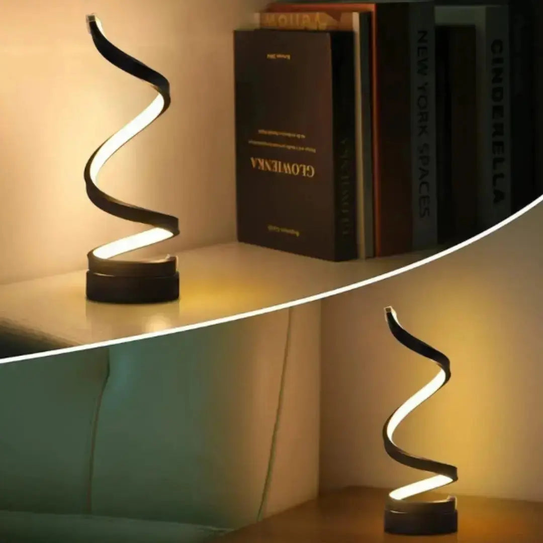 Abajur LED Espiral Clássico AgoraFacilita