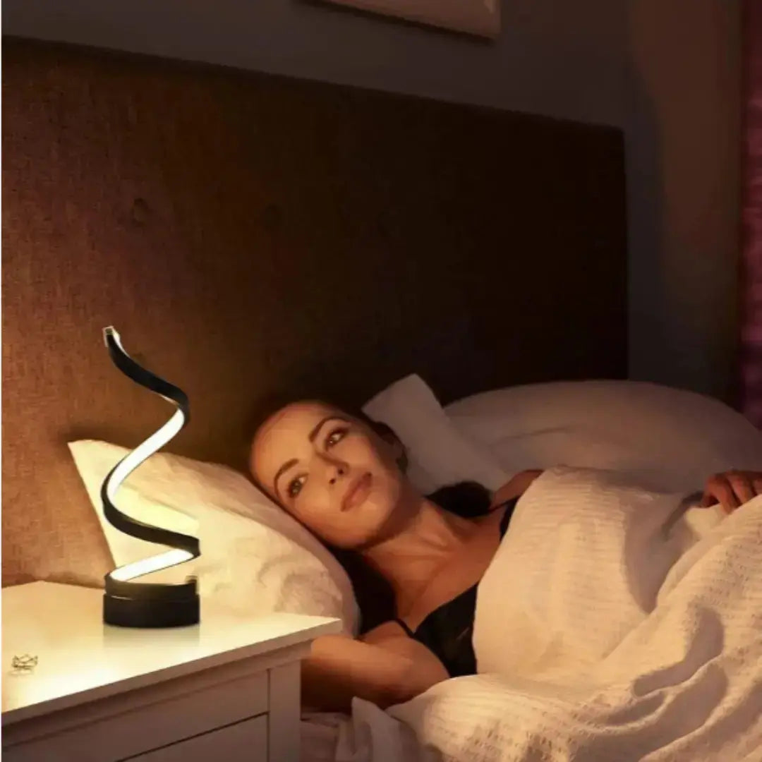 Abajur LED Espiral Clássico AgoraFacilita