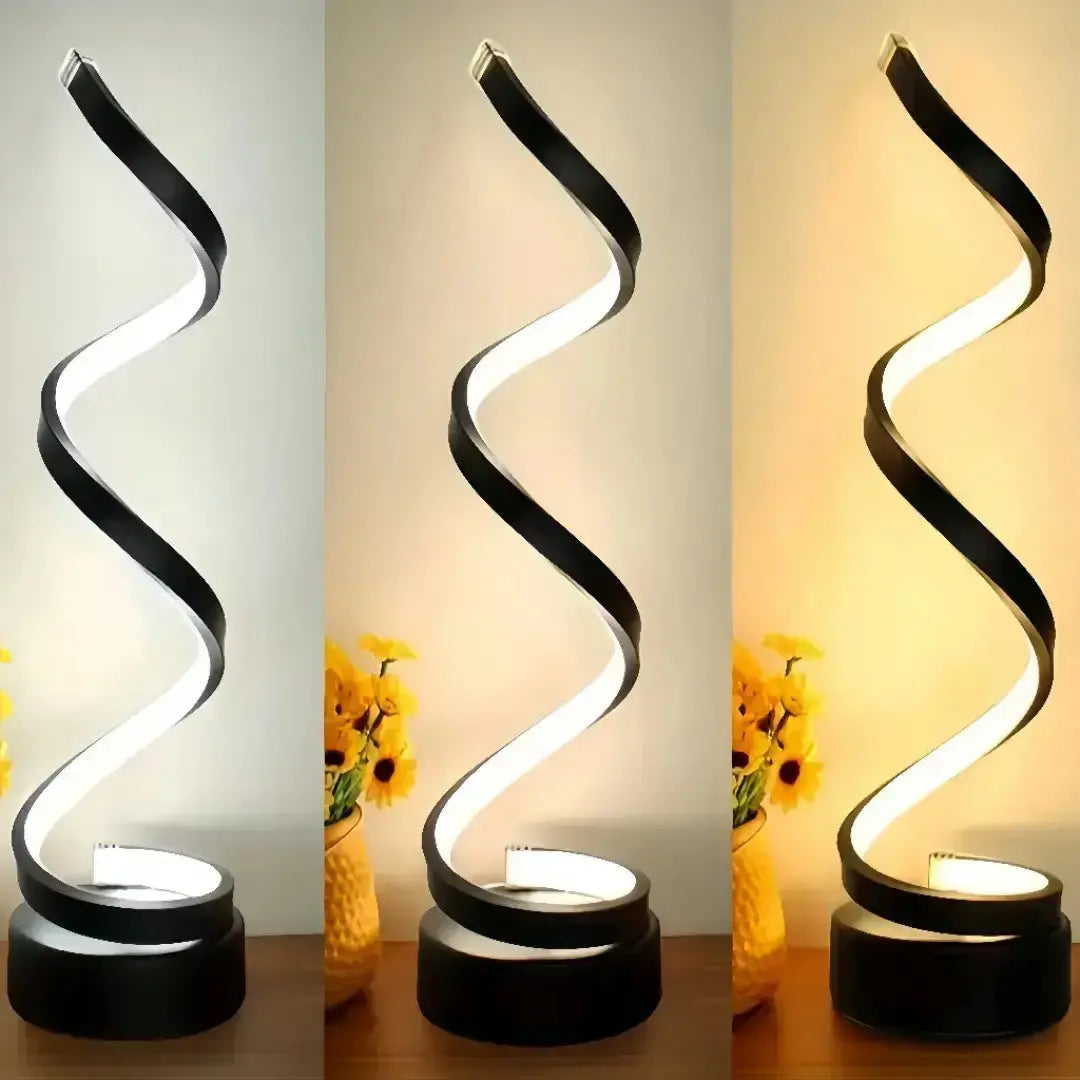 Abajur LED Espiral Clássico AgoraFacilita