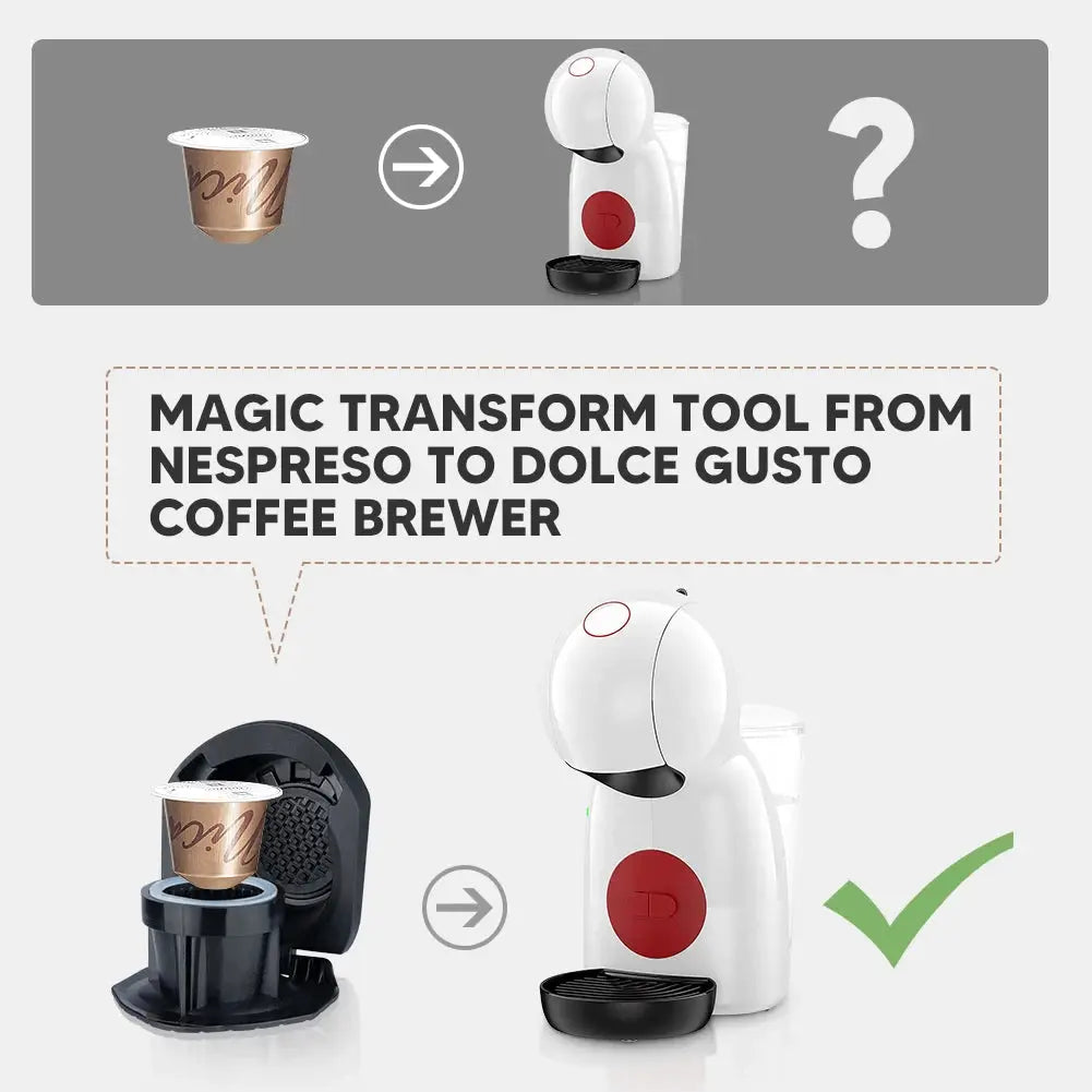 Adaptador para Cafeteira Dolce Gusto Reutilizável Cápsula Recarregável para Café Moído Original AgoraFacilita