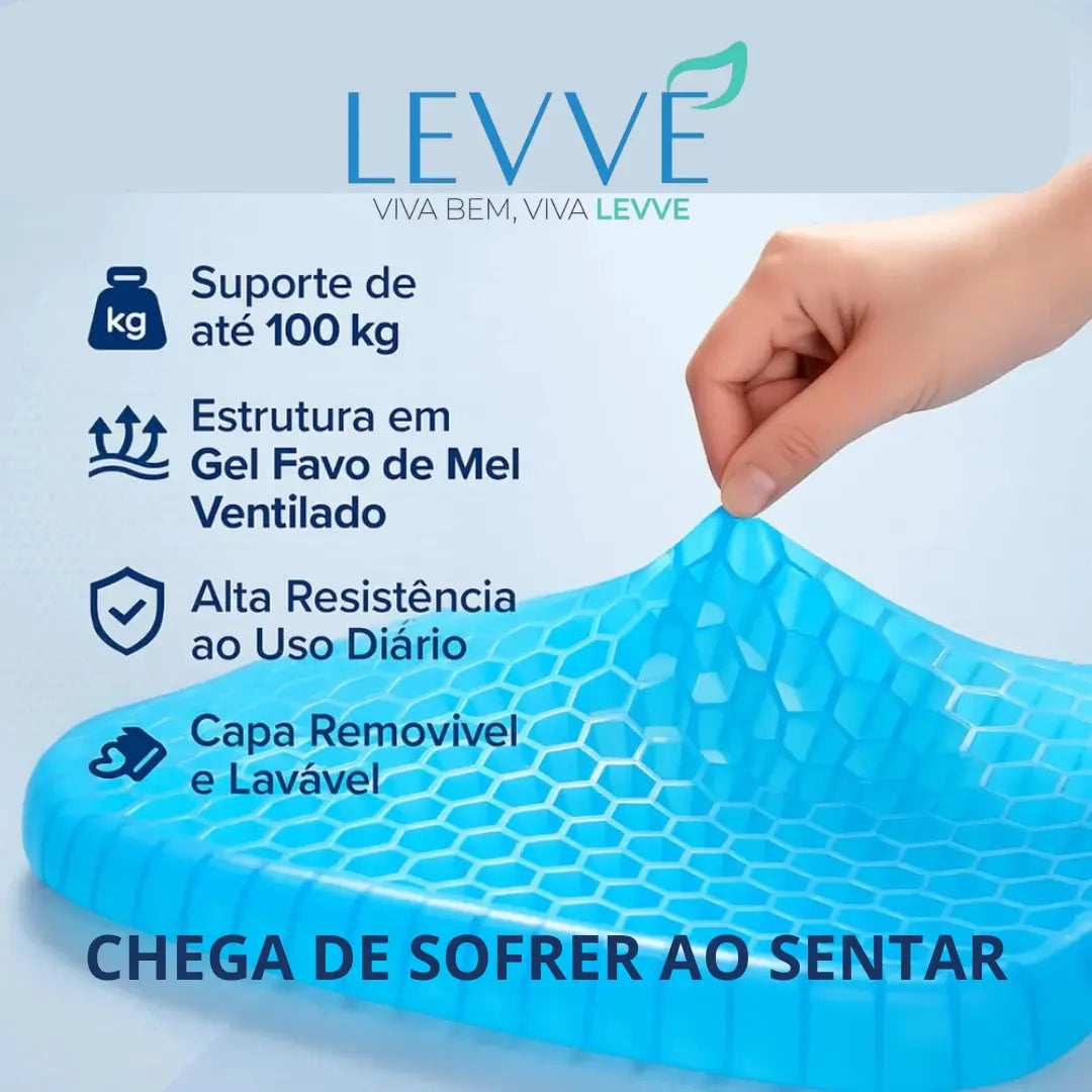 🛋️ Almofada Alivius – Levve - Chega de sofrer com dores ao sentar! BRINDE EXCLUSIVO shopee