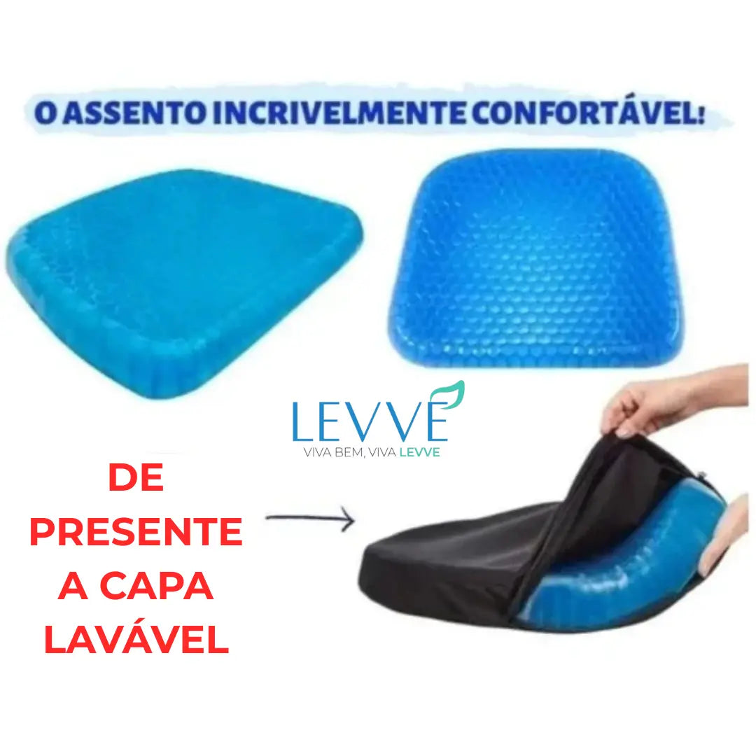 🛋️ Almofada Alivius – Levve - Chega de sofrer com dores ao sentar! BRINDE EXCLUSIVO shopee