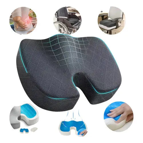 Almofada Anatômica Coccix Assento Lombar Gel Ergonômico AgoraFacilita