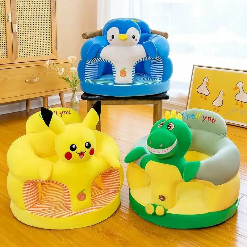 Almofada Bebê Cercadinho Assento Antiqueda Infantil Alimentação Manter Postura Com Enchimento no Brazil AgoraFacilita