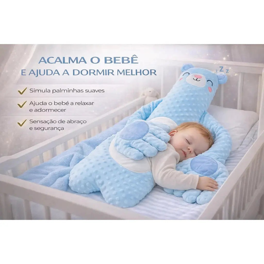 Almofada Calmante Para Bebê Pelúcia Faz Palmadinhas AgoraFacilita