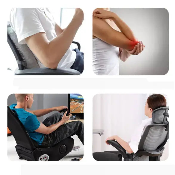 Apoio de Braço Ergonômico com Espuma de Memória - Conforto e Alívio para Cotovelos e Antebraços Essencial Saúde