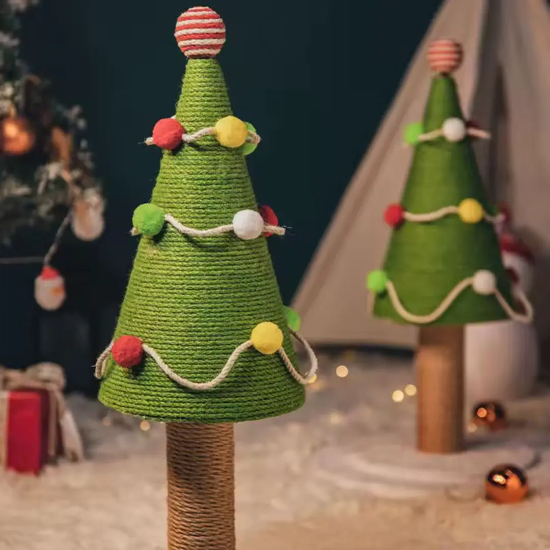 Árvore de Natal Arranhável para Gatos Mimers