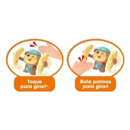 Banana Monkey - Macaquinho Interativo - Dá Cambalhota, Tem Música e Luzes meu pedido shop