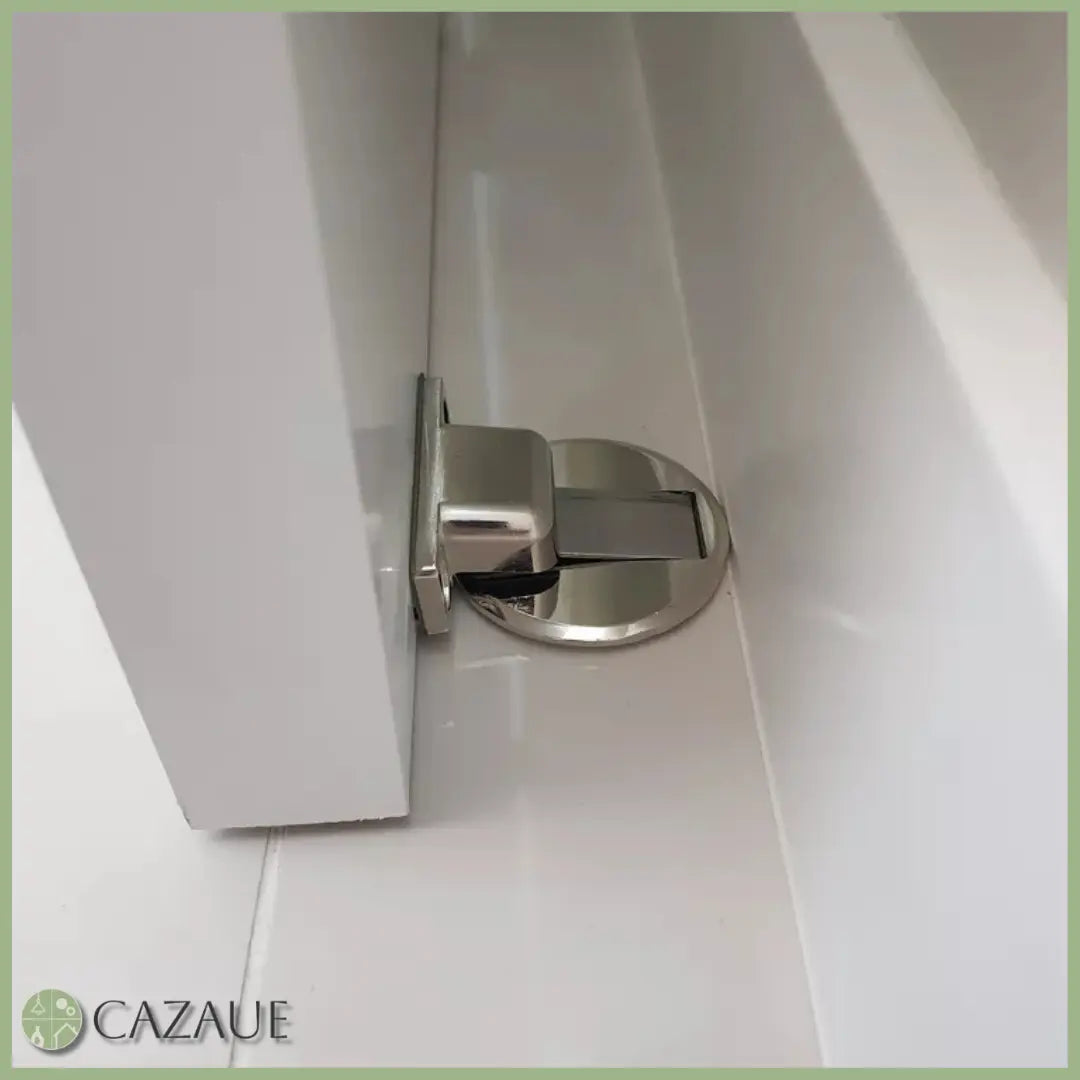 Batente de Porta Magnético Cromado - EasyLock [Cupom de 10% - LIMITADO] shopee