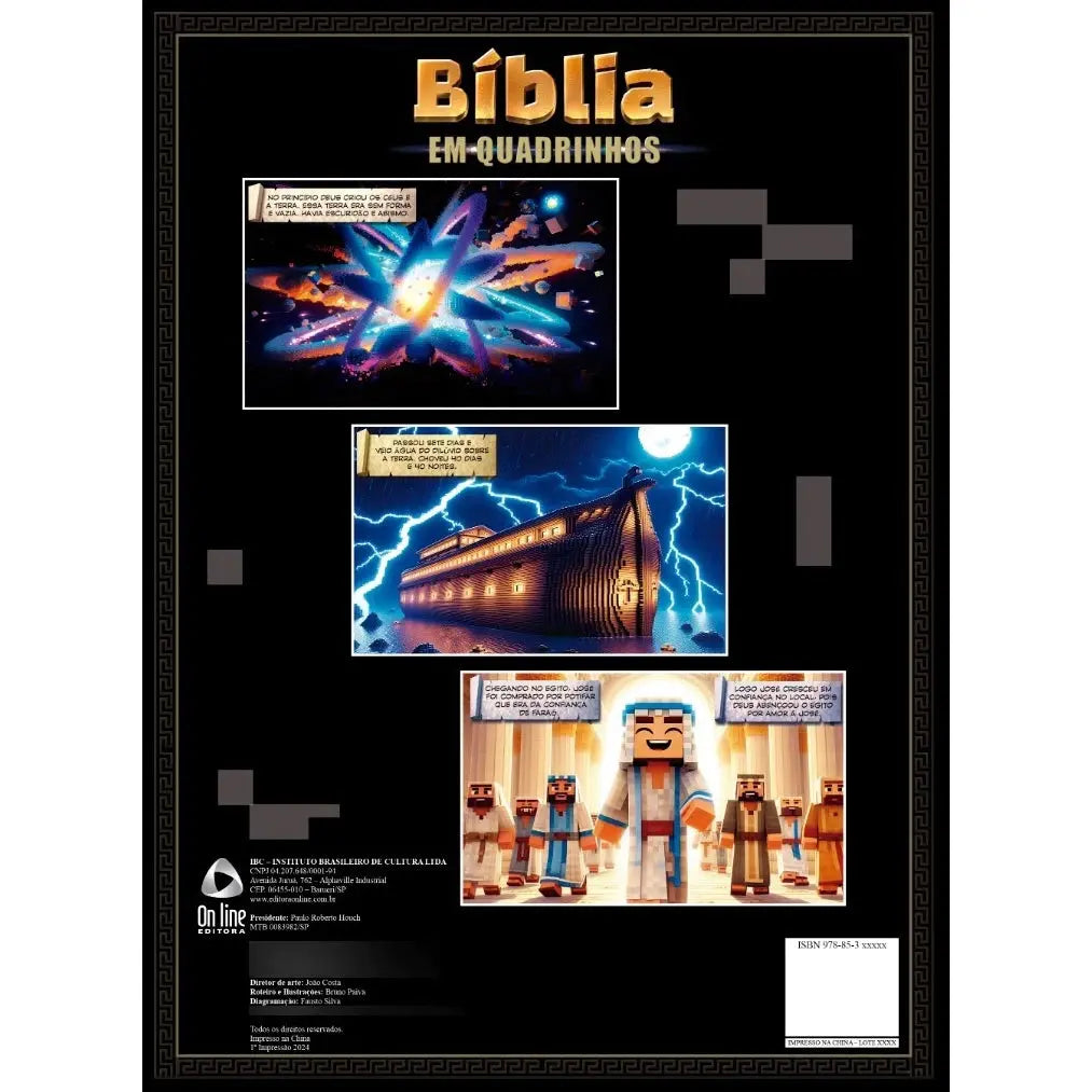 Bíblia em Quadrinhos Pró Games MineCraft Editora King Books Fácil Entendimento Infantil Todas Idades AgoraFacilita