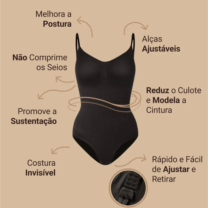 Body Modelador - Up Shaper - Compre 1 Leve 2 + Brinde Calcinha Modeladora AgoraFacilita