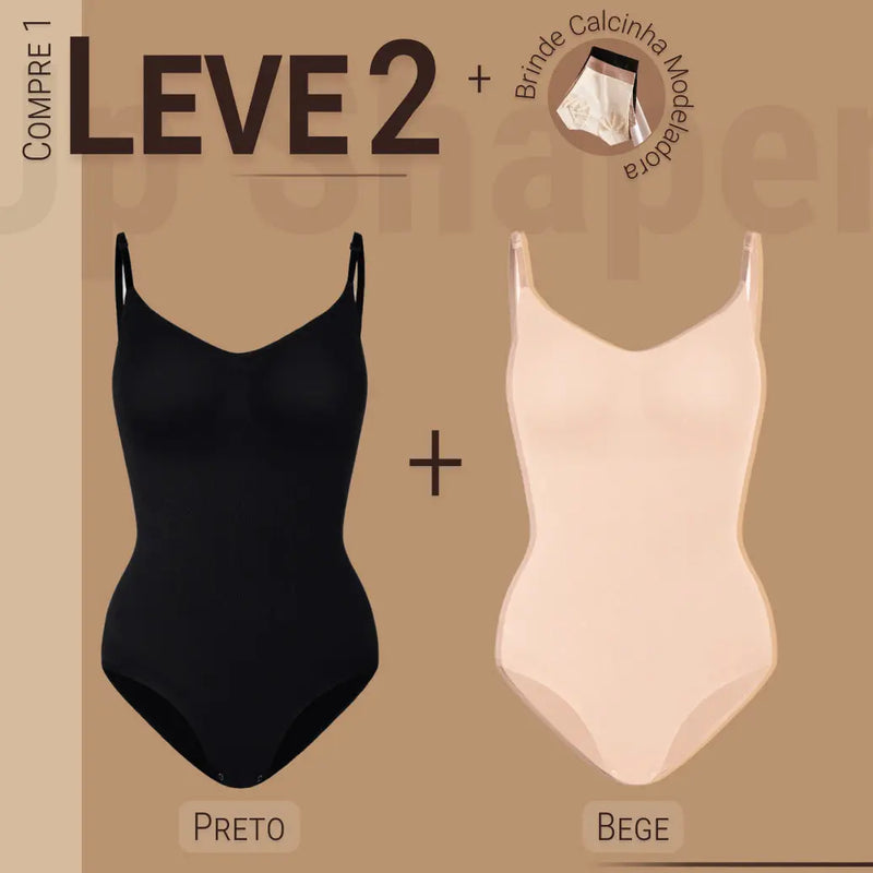 Body Modelador - Up Shaper - Compre 1 Leve 2 + Brinde Calcinha Modeladora AgoraFacilita