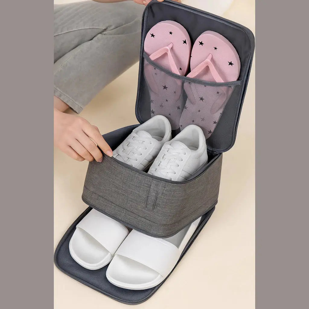 Bolsa Transporte Calçados Sapatos Chinelos Mala Viagens Flexivel Multifuncional Passeio Esportes AgoraFacilita