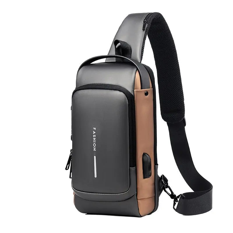 Bolsa de Ombro Antifurto com Carregamento USB Produtgy