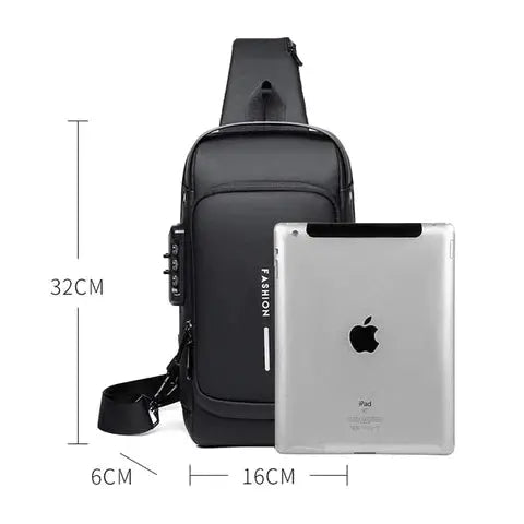 Bolsa de Ombro Antifurto com Carregamento USB Produtgy