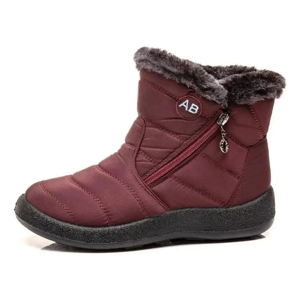 Bota Forrada com Pelos Impermeável de Inverno, Neve Frio Intenso AgoraFacilita
