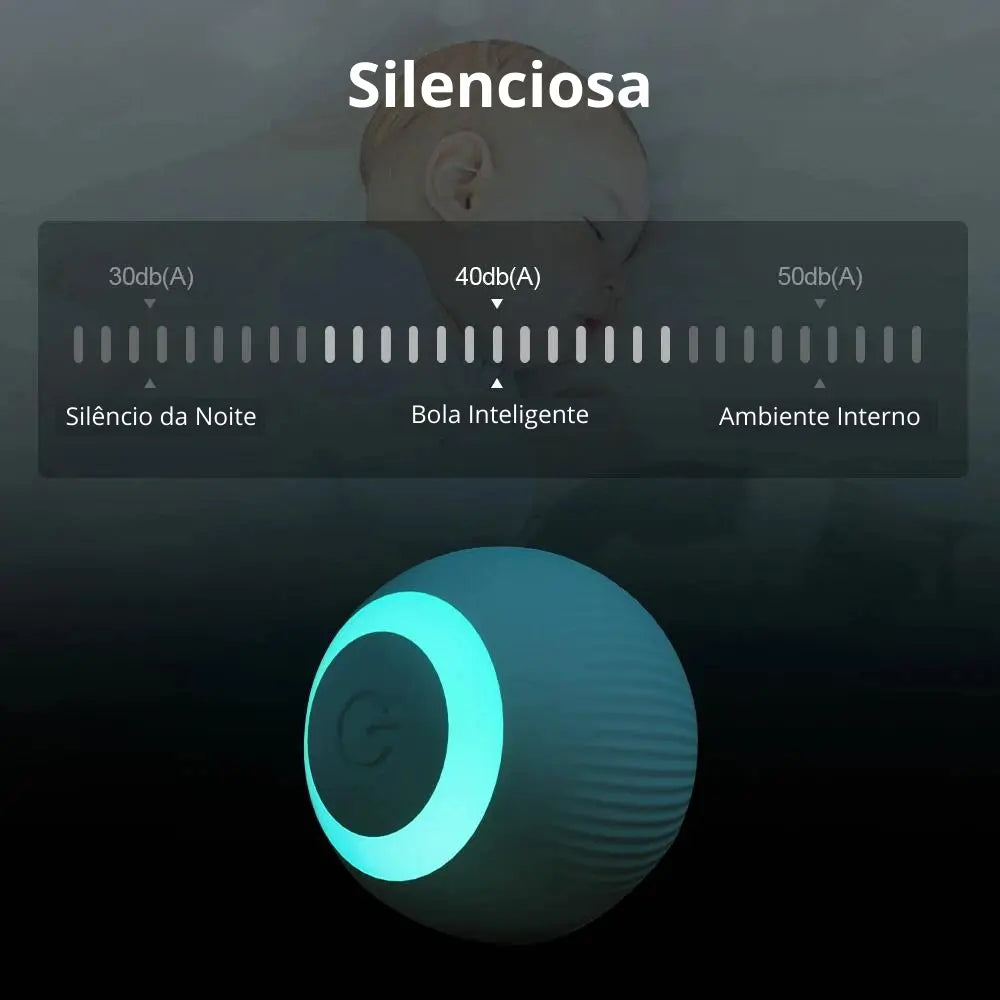 Brinquedo Bola Inteligente Elétrica para Gatos Mimers
