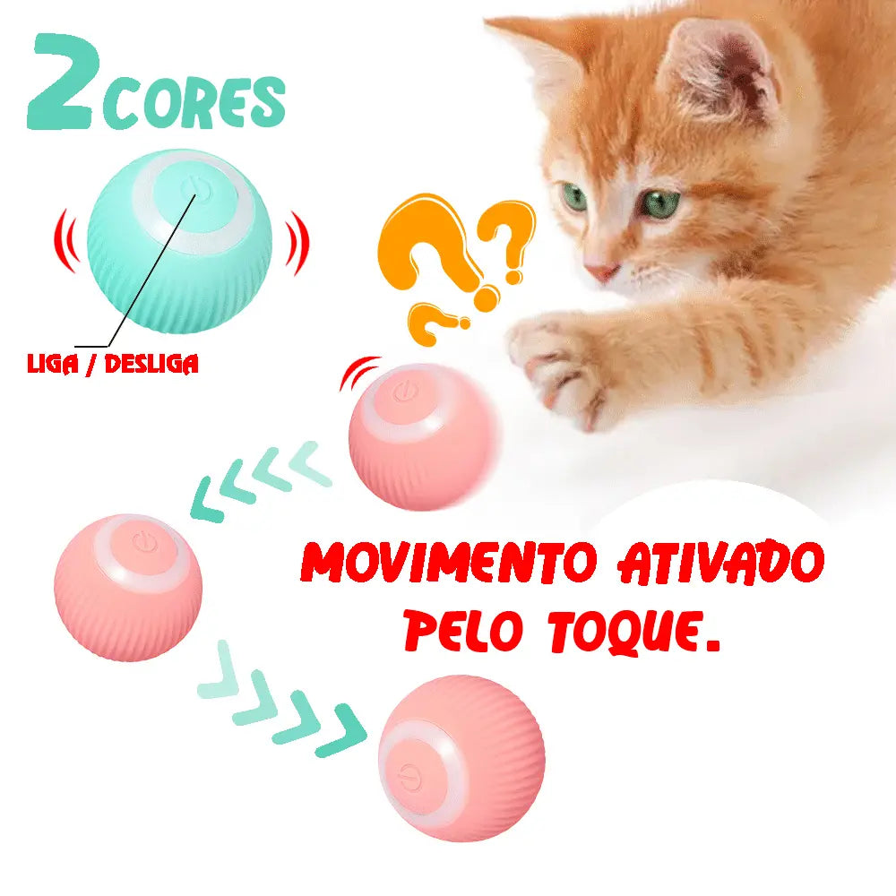 Brinquedo Bola Inteligente Elétrica para Gatos Mimers