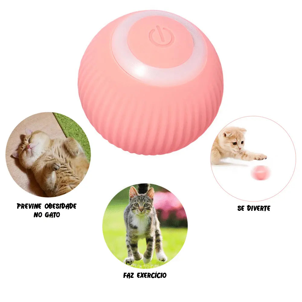Brinquedo Bola Inteligente Elétrica para Gatos Mimers