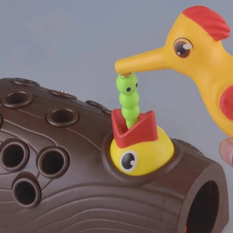 Brinquedo Pica-Pau para o Desenvolvimento Intelectual | Capturador Magnético de Insetos para Crianças de 2 a 5 Anos AgoraFacilita