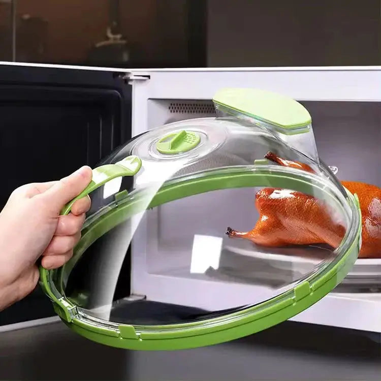 🌟 CLEARCOVER – A tampa que mantém suas refeições suculentas 🍲 e seu micro-ondas sempre limpo 🧼! PECHINCHA CHIC
