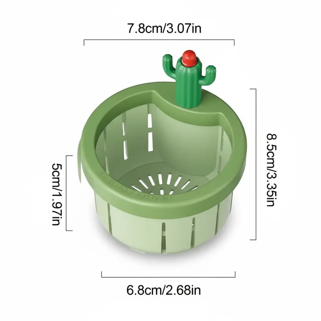 Cactus - Filtro Drenagem de Pia Com Botão Ejetor - Entrega Grátis Tia Malu