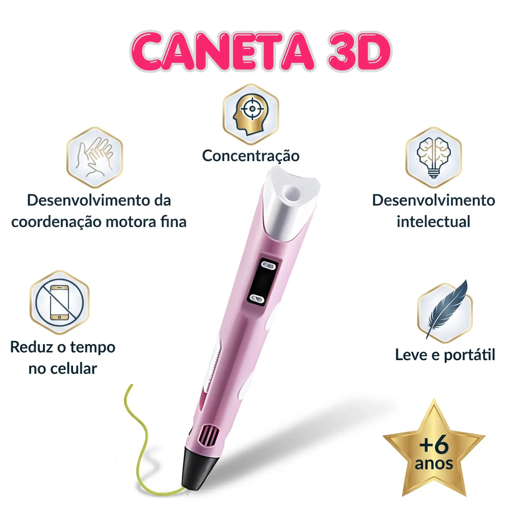 Caneta Mágica de Impressão 3D AgoraFacilita