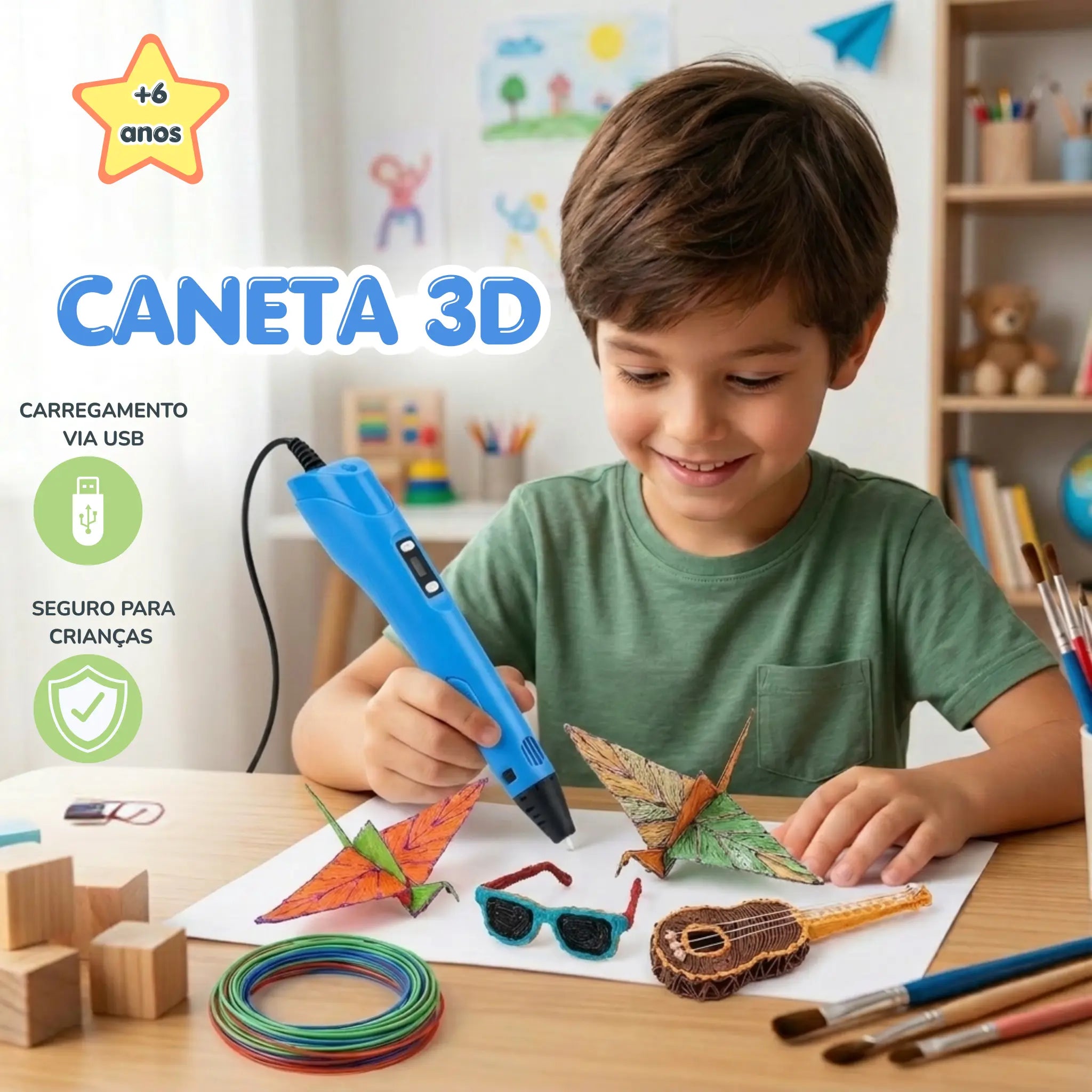 Caneta Mágica de Impressão 3D AgoraFacilita
