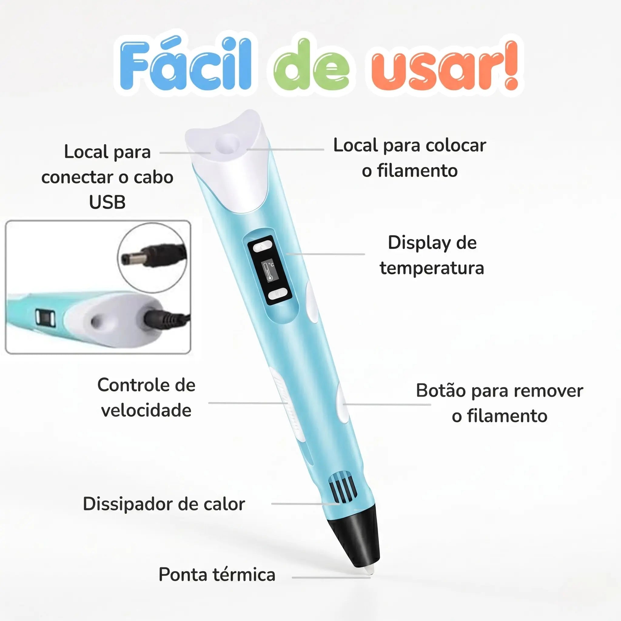 Caneta Mágica de Impressão 3D AgoraFacilita