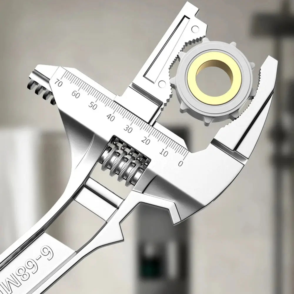 Chave Ajustável Universal de Grande Abertura 6–68mm – Multiuso para Reparos Domésticos e Tubos Produtgy