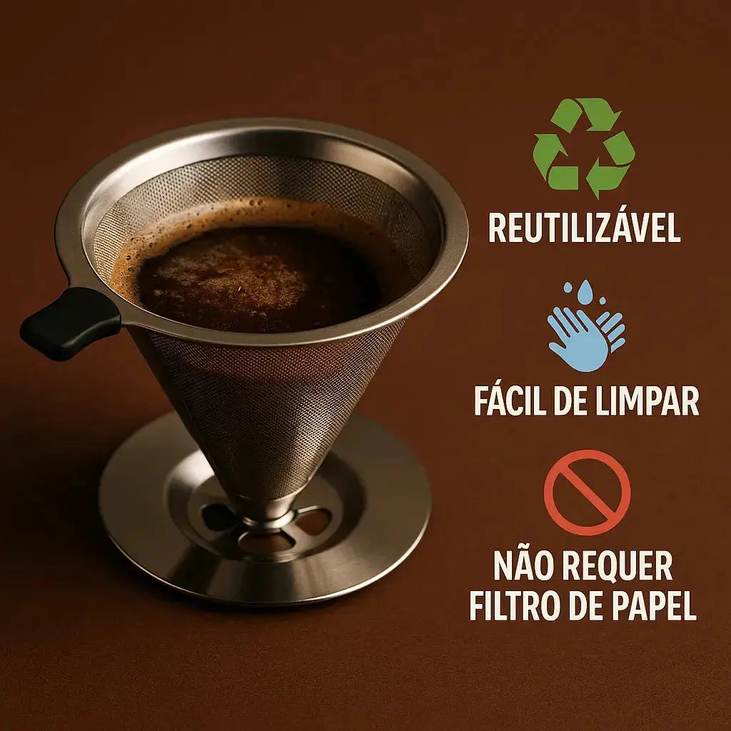 Coador com Filtro de Café Reutilizável - CoFilter My Store
