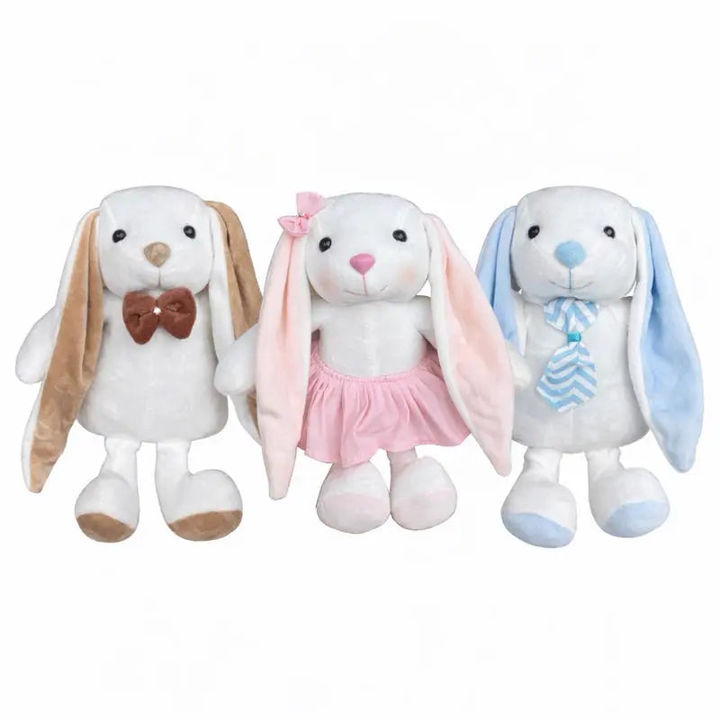 Coelho de Pelúcia Coelhinho 35cm Antialérgico Decorativo Infantil Presente Páscoa AgoraFacilita