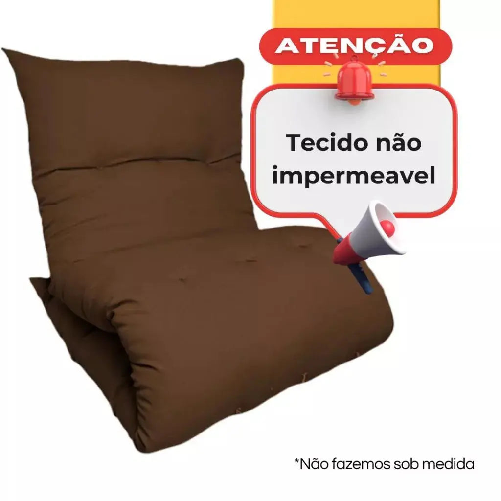 Colchonete  Futon 170X60 CM Solteiro Dobrável Decorativo acampamento Almofada sofá AgoraFacilita