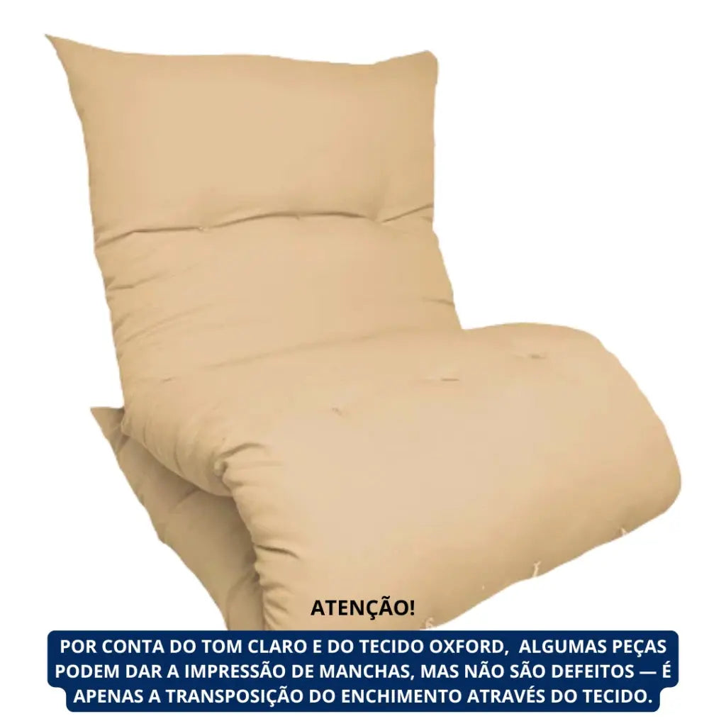 Colchonete  Futon 170X60 CM Solteiro Dobrável Decorativo acampamento Almofada sofá AgoraFacilita