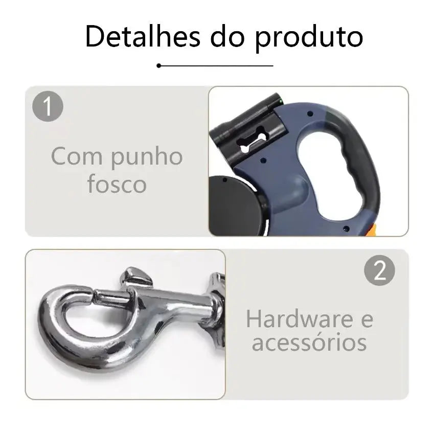 Coleira Dupla com Rotação 360 AgoraFacilita