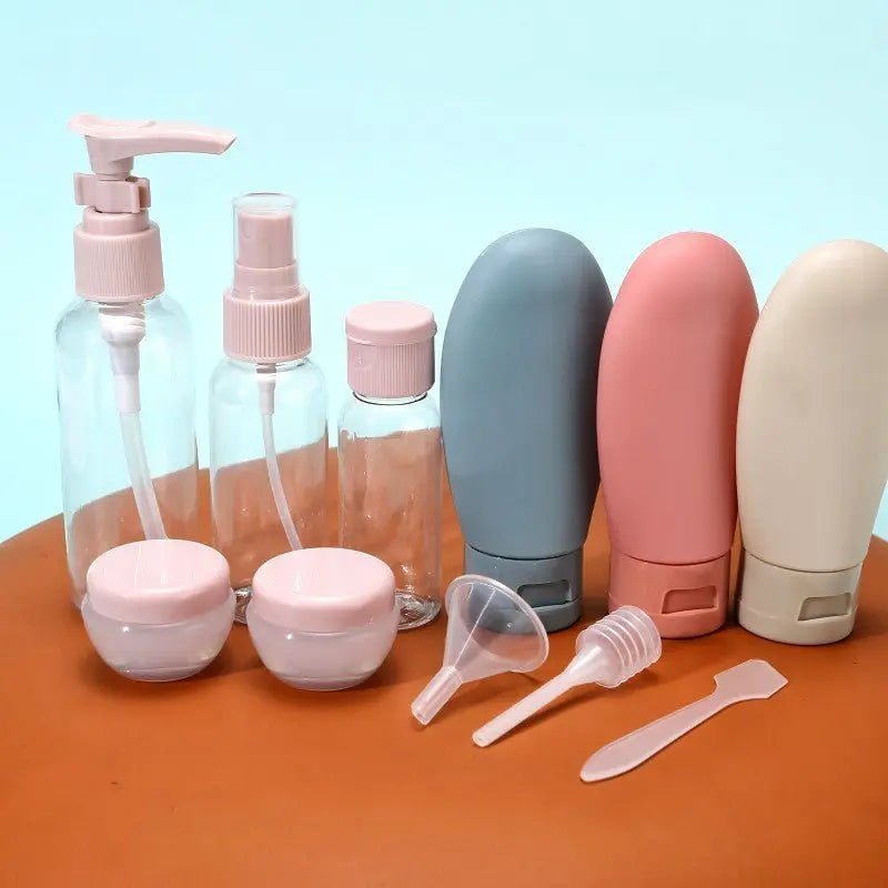 Conjunto de 11 Frascos Reutilizável para Viagens AgoraFacilita